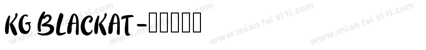 KG BLACKAT字体转换